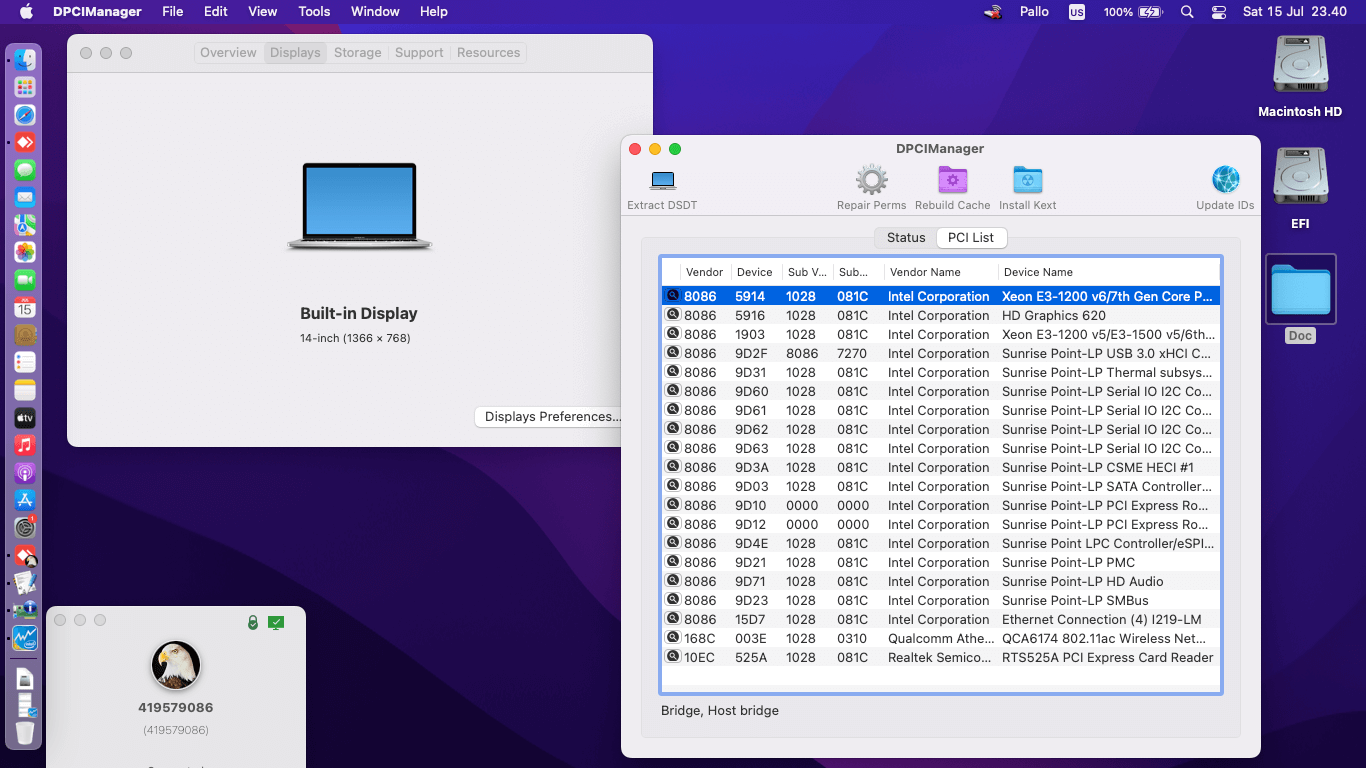 Dell Latitude 7490 4th [KabyLake R + Intel UHD 620 + I2C]   OpenCore 1